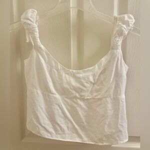 Princess Polly White Women's Ruffle Top - 8